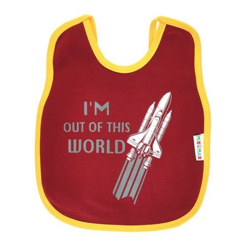 Multi-colors Printed Bib with diaper back size 38*29cm (2 Pieces) Boys b - Mix and Max - Colors: Fuchsia, Grey, and Light Blue - Sizes: 0-18 - Image 32