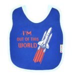 Multi-colors Printed Bib with diaper back size 38*29cm (2 Pieces) Boys b - Mix and Max - Colors: Fuchsia, Grey, and Light Blue - Sizes: 0-18 - Image 33