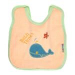 Multi-color Bib with embroidery diaper back size 38*29cm (2 Pieces) - Mix and Max - Colors: Fuchsia, Grey, and Light Blue - Sizes: 0-18 - Image 12