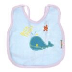 Multi-color Bib with embroidery diaper back size 38*29cm (2 Pieces) - Mix and Max - Colors: Fuchsia, Grey, and Light Blue - Sizes: 0-18 - Image 11