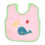 Multi-color Bib with embroidery diaper back size 38*29cm (2 Pieces) - Mix and Max - Colors: Fuchsia, Grey, and Light Blue - Sizes: 0-18 - Image 10