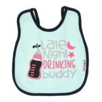 Multi-colors Printed Bib with diaper back size 38*29cm (2 Pieces) Girl g - Mix and Max - Colors: Fuchsia, Grey, and Light Blue - Sizes: 0-18 - Image 61