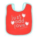 Multi-colors Printed Bib with diaper back size 38*29cm (2 Pieces) Girl g - Mix and Max - Colors: Fuchsia, Grey, and Light Blue - Sizes: 0-18 - Image 45
