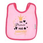 Multi-colors Printed Bib with diaper back size 38*29cm (2 Pieces) Girl g - Mix and Max - Colors: Fuchsia, Grey, and Light Blue - Sizes: 0-18 - Image 41