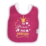 Multi-colors Printed Bib with diaper back size 38*29cm (2 Pieces) Girl g - Mix and Max - Colors: Fuchsia, Grey, and Light Blue - Sizes: 0-18 - Image 36