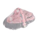 Baby Nest Bed for Newborns Portable Baby Lounger and Sleep Pod Pink Grey Mix and Max - Image 9
