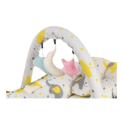 Baby Nest Bed for Newborns Portable Baby Lounger and Sleep Pod White Grey Mix and Max - Image 9