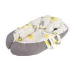 Baby Nest Bed for Newborns Portable Baby Lounger and Sleep Pod White Grey Mix and Max - Image 6