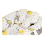 Baby Nest Bed for Newborns Portable Baby Lounger and Sleep Pod White Grey Mix and Max - Image 5