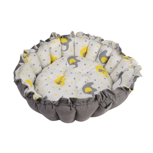 Baby Nest with Soft Toys and Mosquito Net Comfortable Infant Sleeping Bed Multi color Mix and Max - Image 7