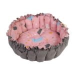 Baby Nest with Soft Toys and Mosquito Net – Comfortable Infant Sleeping Bed Pinky color Mix and Max - Image 3