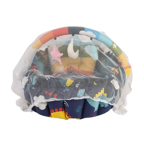 Baby Nest with Soft Toys and Mosquito Net – Comfortable Infant Sleeping Bed Multi color Mix and Max - Image 9