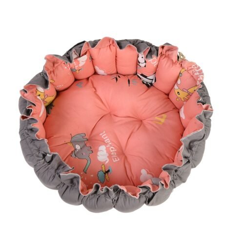 Baby Nest with Soft Toys and Mosquito Net – Comfortable Infant Sleeping Bed Simon color Mix and Max - Image 4