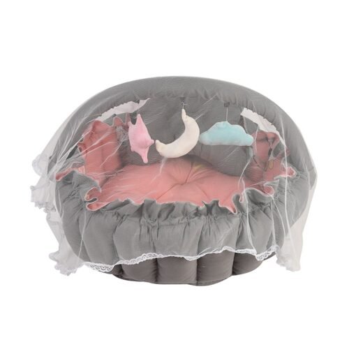 Baby Nest with Soft Toys and Mosquito Net – Comfortable Infant Sleeping Bed Simon color Mix and Max - Image 10