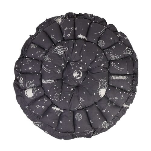 Baby Nest with Soft Toys and Mosquito Net – Comfortable Infant Sleeping Bed white grey color Mix and Max - Image 13