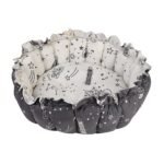 Baby Nest with Soft Toys and Mosquito Net – Comfortable Infant Sleeping Bed white grey color Mix and Max - Image 12