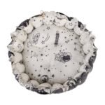 Baby Nest with Soft Toys and Mosquito Net – Comfortable Infant Sleeping Bed white grey color Mix and Max - Image 11