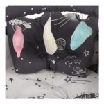 Baby Nest with Soft Toys and Mosquito Net – Comfortable Infant Sleeping Bed white grey color Mix and Max - Image 3