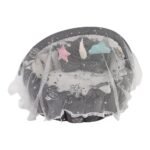Baby Nest with Soft Toys and Mosquito Net – Comfortable Infant Sleeping Bed white grey color Mix and Max - Image 4