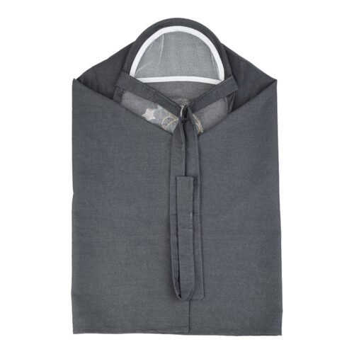 Nursing Baby Apron Cover for Breastfeeding Comfortable with Privacy mosquito Net Window Dark Jeans Mix and Max - Image 3