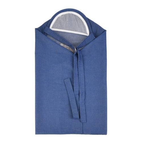 Nursing Baby Apron Cover for Breastfeeding Comfortable with Privacy mosquito Net Window Light blue Jeans Mix and Max - Image 6