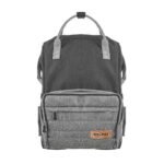 Premium Elegant Mum Large Diaper Backpack bag waterproof multifunction SET 4 in 1 - Mix and Max - Grey and Black - Image 13