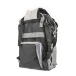 Premium Elegant Mum Large Diaper Backpack bag waterproof multifunction SET 4 in 1 - Mix and Max - Grey and Black - Image 9