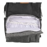 Premium Elegant Mum Large Diaper Backpack bag waterproof multifunction SET 4 in 1 - Mix and Max - Black and Grey 2 - Image 13