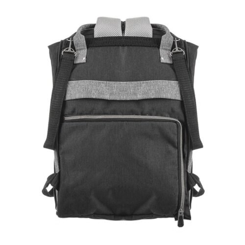Premium Elegant Mum Large Diaper Backpack bag waterproof multifunction SET 4 in 1 - Mix and Max - Black and Grey 2 - Image 14
