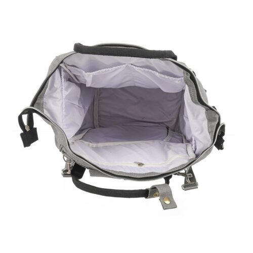Premium Mum Diaper Backpack Bag – Stylish Multi-Pocket Baby Travel Bag - Mix and Max - Grey and Black1 - Image 10