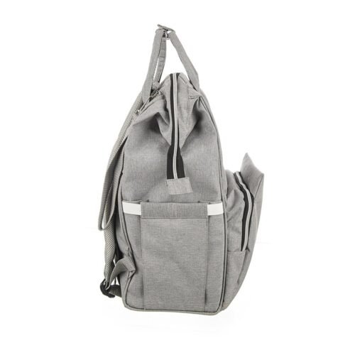 Premium Elegant Mum Large Diaper Backpack bag waterproof multifunction SET 4 in 1 - Mix and Max - Grey 4 - Image 6