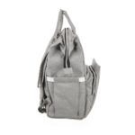 Premium Elegant Mum Large Diaper Backpack bag waterproof - Mix and Max - Grey4 - Image 7