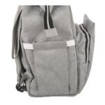 Premium Elegant Mum Large Diaper Backpack bag waterproof multifunction SET 4 in 1 - Mix and Max - Grey 4 - Image 7