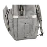 Premium Elegant Mum Large Diaper Backpack bag waterproof - Mix and Max - Grey4 - Image 11