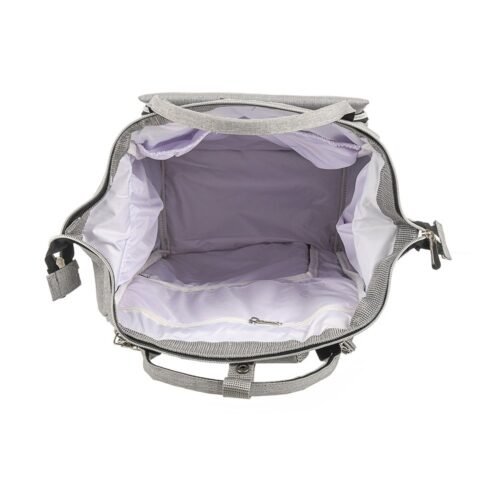 Premium Elegant Mum Large Diaper Backpack bag waterproof - Mix and Max - Grey4 - Image 13