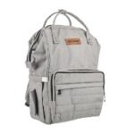 Premium Elegant Mum Large Diaper Backpack bag waterproof - Mix and Max - Grey3 - Image 6