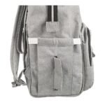 Premium Elegant Mum Large Diaper Backpack bag waterproof - Mix and Max - Grey3 - Image 8