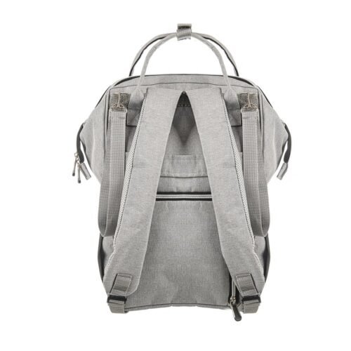 Premium Elegant Mum Large Diaper Backpack bag waterproof - Mix and Max - Grey3 - Image 9