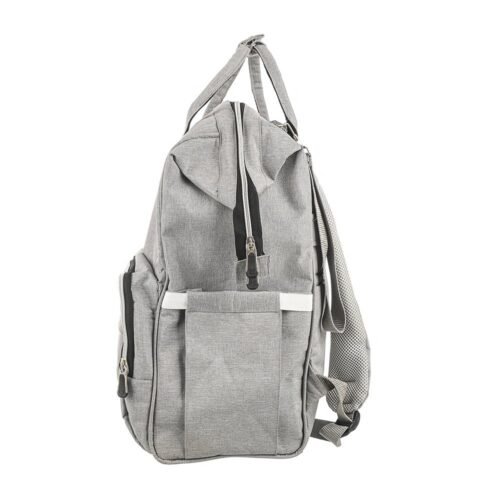 Premium Elegant Mum Large Diaper Backpack bag waterproof - Mix and Max - Grey3 - Image 10
