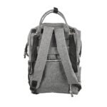 Premium Elegant Mum Large Diaper Backpack bag waterproof multifunction SET 4 in 1 - Mix and Max - Grey 2 - Image 9