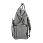 Premium Elegant Mum Large Diaper Backpack bag waterproof multifunction SET 4 in 1 - Mix and Max - Grey 2 - Image 11