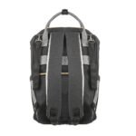 Premium Elegant Mum Large Diaper Backpack bag waterproof multifunction SET 4 in 1 - Mix and Max - Grey and Black - Image 6