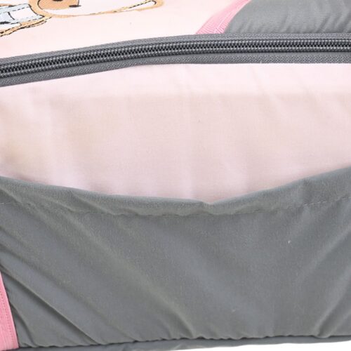 Portable Baby Carrycot Lightweight travel Bed Carrycot newborn ( Fish Pink color ) - 0-12 M -  Size 70*35*24 cm - Image 7