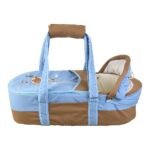 Portable Baby Carrycot Portable Bed Lightweight Carrycot ( Bear on Moon Light Blue color ) - Sizes: 0-12 M - Mix and Max - Image 5