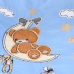 Portable Baby Carrycot Portable Bed Lightweight Carrycot ( Bear on Moon Light Blue color ) - Sizes: 0-12 M - Mix and Max - Image 7