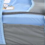 Portable Baby Carrycot Lightweight travel Bed Carrycot newborn ( Fish Light Blue color ) - 0-12 M -  Size 70*35*24 cm - Mix and Max - Image 5