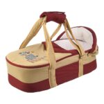 Portable Baby Carrycot Lightweight travel Bed Carrycot newborn ( Jungle Grey color ) - 0-12 M -  Size 70*35*24 cm - Mix and Max