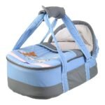 Portable Baby Carrycot Lightweight travel Bed Carrycot newborn ( Bear on Train Light Blue color ) - Sizes: 0-12 M - Mix and Max - Image 10