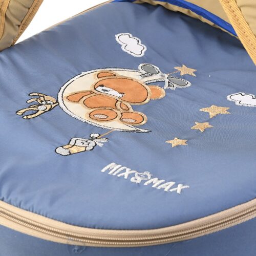 Baby Sleeper | Portable Baby Bed and Infant Bassinet | Safe Carrycot Mix and Max Bear on Moon Blue Size 70*35*24 cm - Image 4