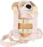 2-in-1 Child Safety Harness deluxe Animal Shape backpack Cotton 100% - Beige - Mix and Max - Colors: Fuchsia and Light Blue - Sizes: 0-24 M